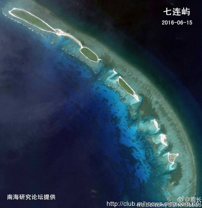 中国领土绝不受侵!中国南海七连屿改造最新图